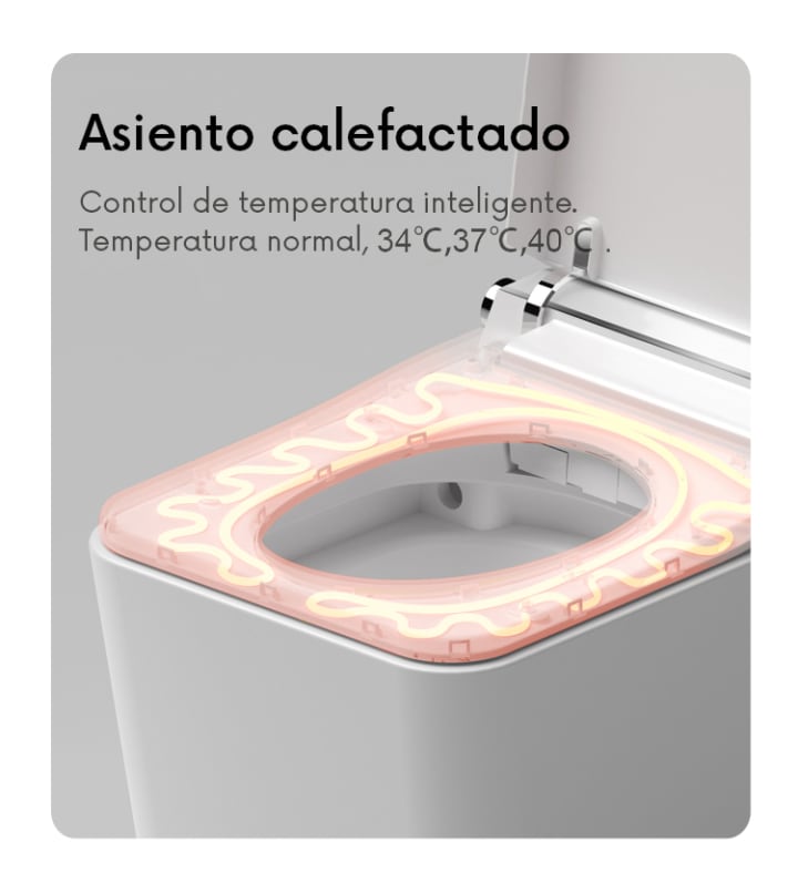 Inodoro japonés inteligente Ovian Square Nashi opción 9