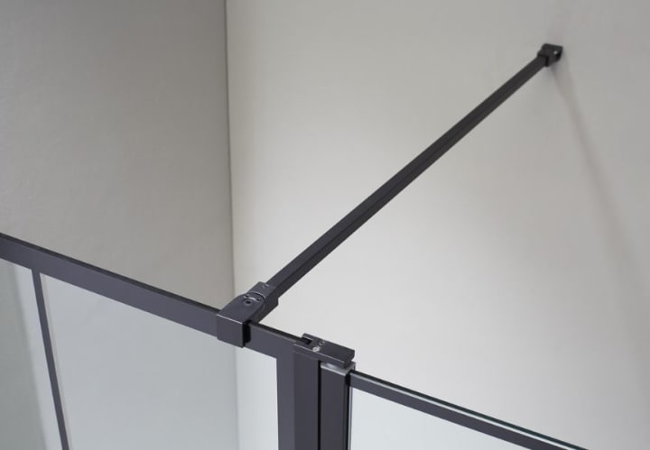 Mampara de ducha Screen Black Chess GME detalle 2
