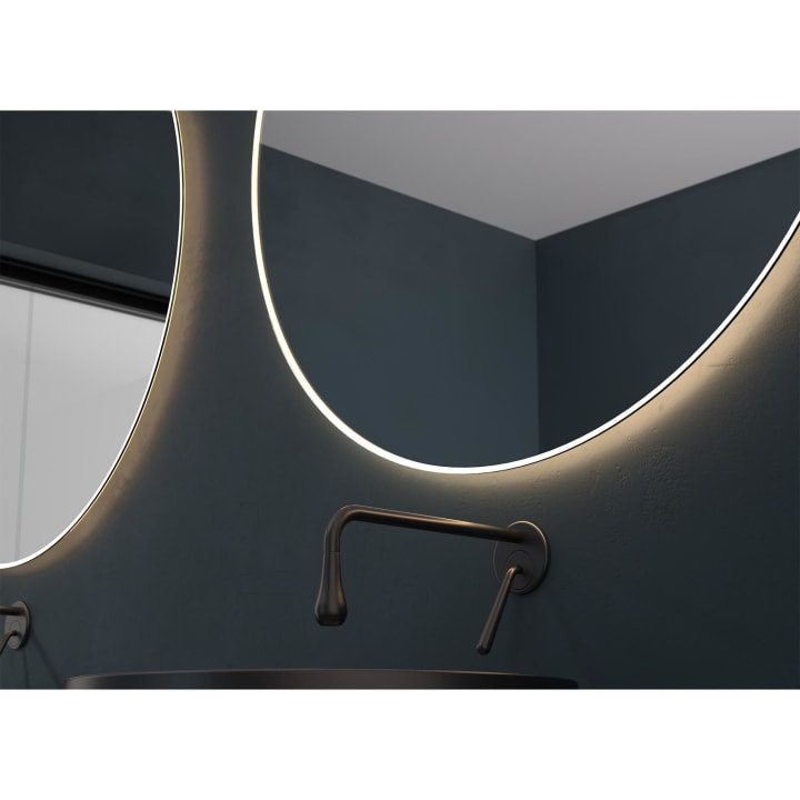Espejo de baño con luz LED Caledonia Eurobath detalle 3