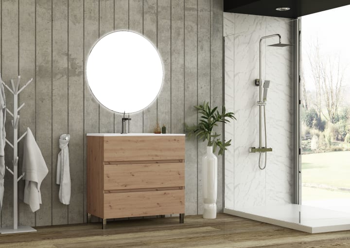 Conjunto mueble de baño Basic Bruntec principal 1