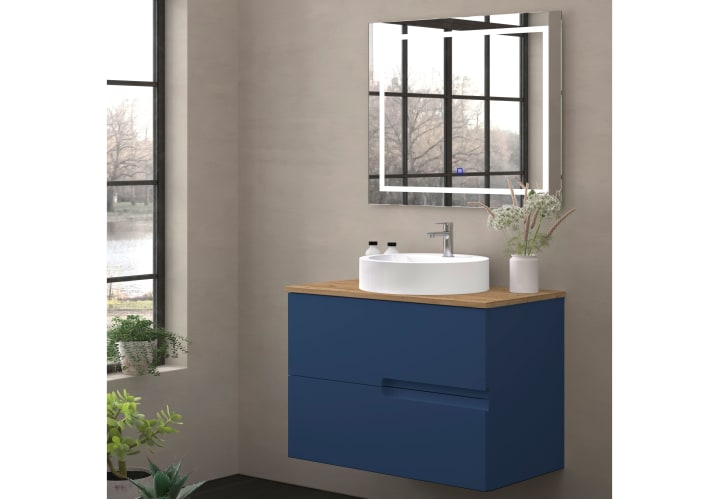 Mueble de baño con encimera de madera Lia Bruntec colores principal 7