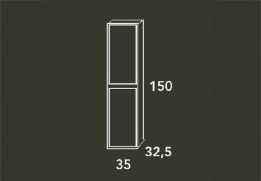 Columna de baño Zahara Bruntec croquis 1