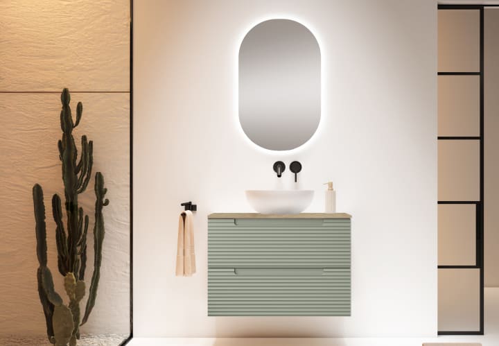 Mueble de baño con encimera hidrófuga Niágara Kyoto Viso principal 3
