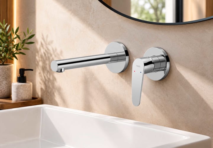 Grifo de lavabo empotrado Flat Tres ambiente 1