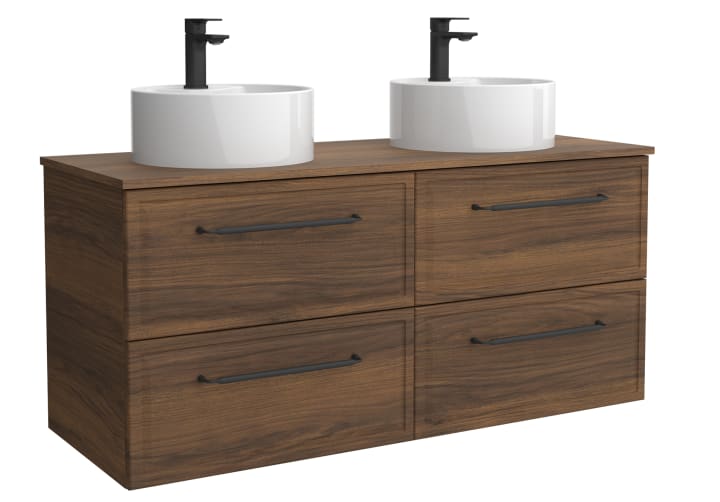 Conjunto mueble de baño Runa Salgar con lavabo sobre encimera principal 5