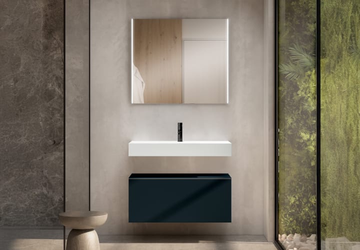 Conjunto mueble de baño con lavabo Solid y cajonera Nomad Viso principal 7