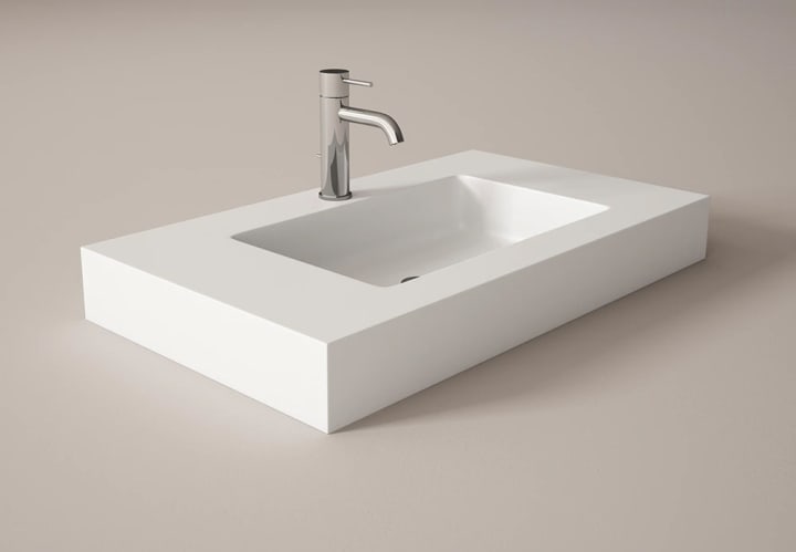 Conjunto mueble de baño con lavabo Solid y cajonera Nomad Viso detalle 10