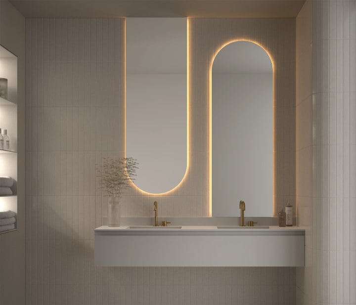 Espejo de baño con luz LED Mauricio de Eurobath ambiente 4