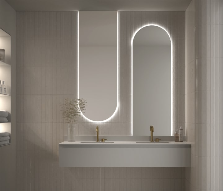 Espejo de baño con luz LED Mauricio de Eurobath ambiente 3