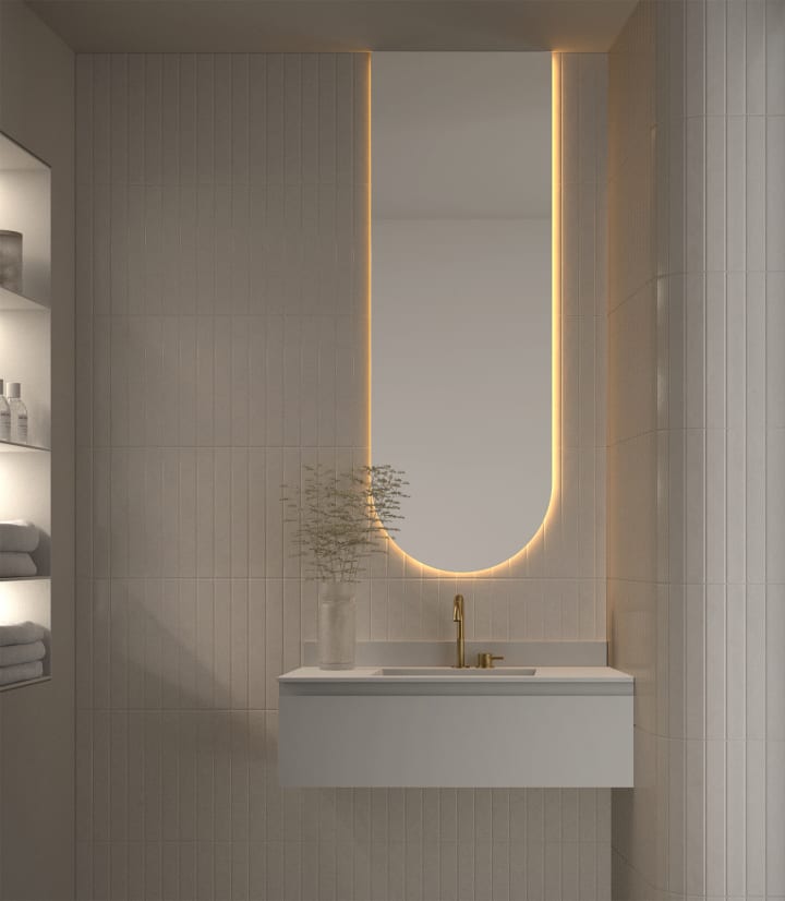 Espejo de baño con luz LED Mauricio de Eurobath principal 1