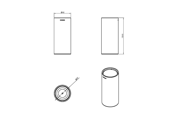 Portacepillos de baño Logic Cosmic croquis 10