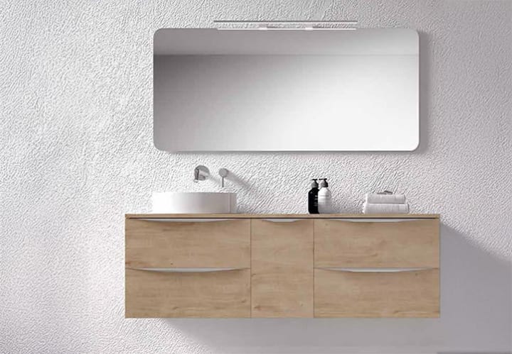 Mueble de baño con encimera de madera Landes Coycama principal 1