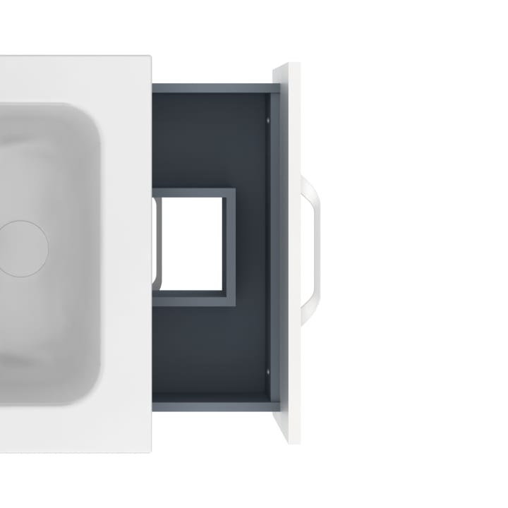 Conjunto completo mueble de baño fondo reducido 35 cm Hone Amizuva detalle 10