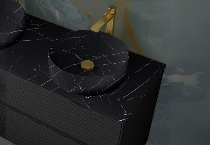 Lavabo sobre encimera Aruba Coycama detalle 4