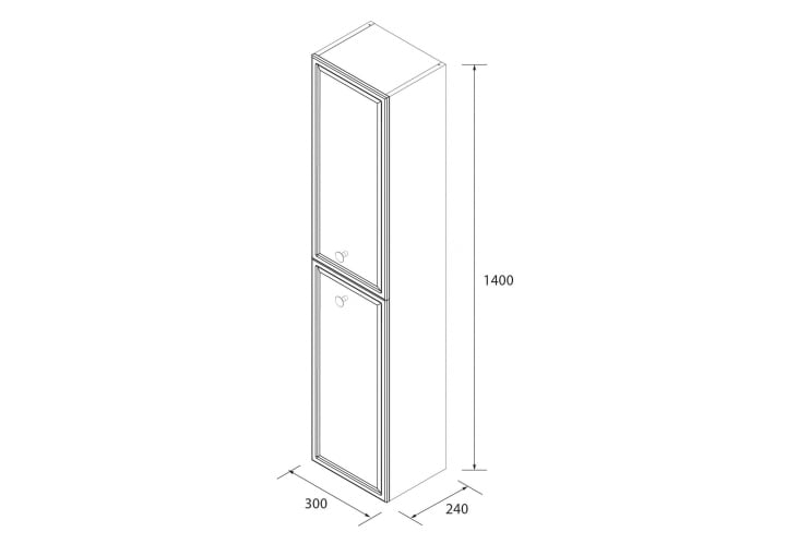 Columna de baño Runa Salgar croquis 10