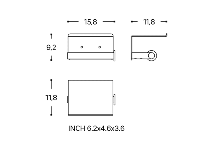 Portarrollos de baño Architect S+ Cosmic croquis 23
