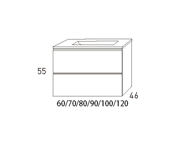 Mueble de baño Granada Visobath croquis 29