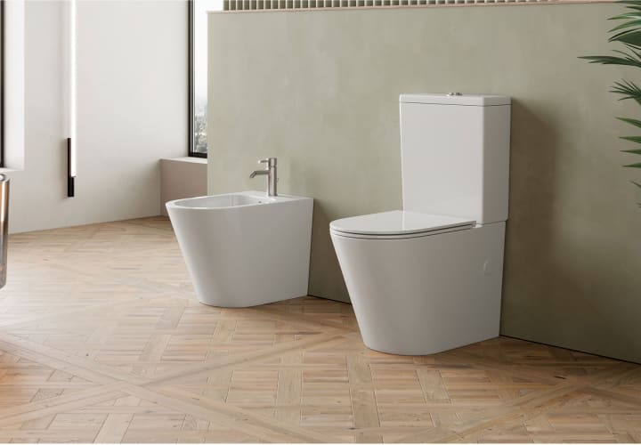 Pack inodoro completo + bidé Lisboa Bruntec ambiente 6