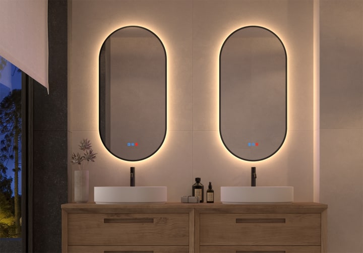 Espejo de baño con luz LED Portia Bruntec principal 5