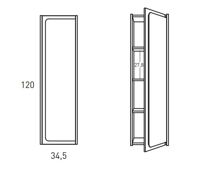 Columna de baño Índico Visobath croquis 4