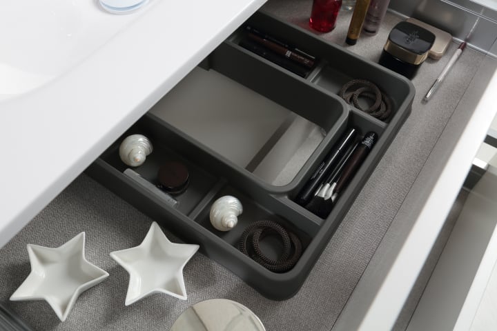 Mueble de baño con encimera de piedra compacta Paris Avila Dos detalle 2