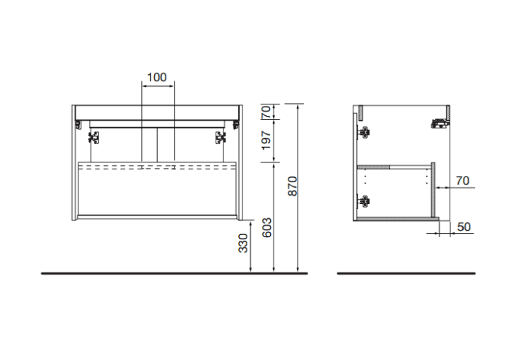 Conjunto mueble de baño Noja Salgar detalle 13