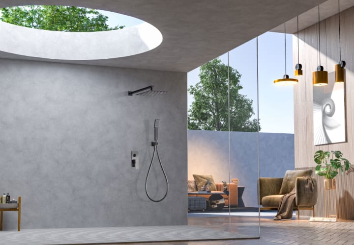 Conjunto de ducha empotrado Pisa Imex ambiente 9