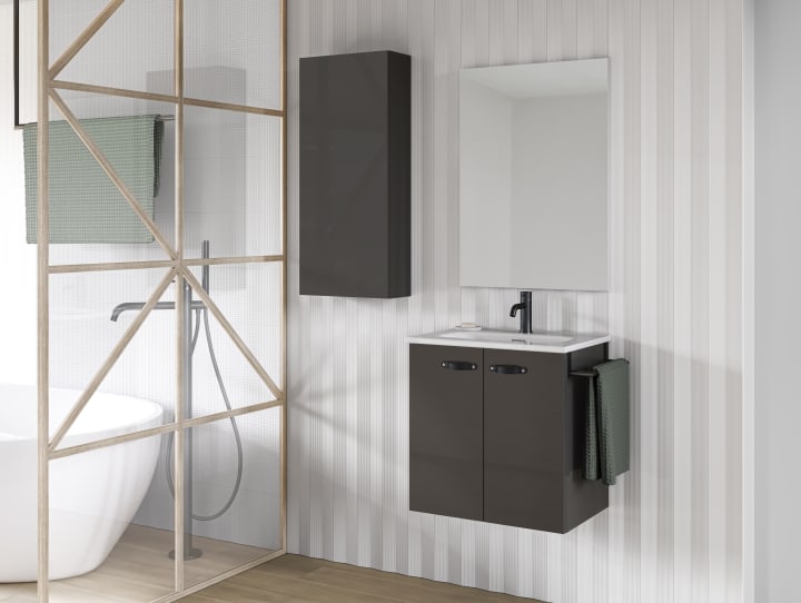 Conjunto completo mueble de baño fondo reducido 35 cm Aneko Amizuva principal 6