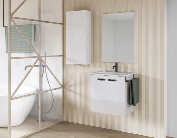 Conjunto completo mueble de baño fondo reducido 35 cm Aneko Amizuva principal 5