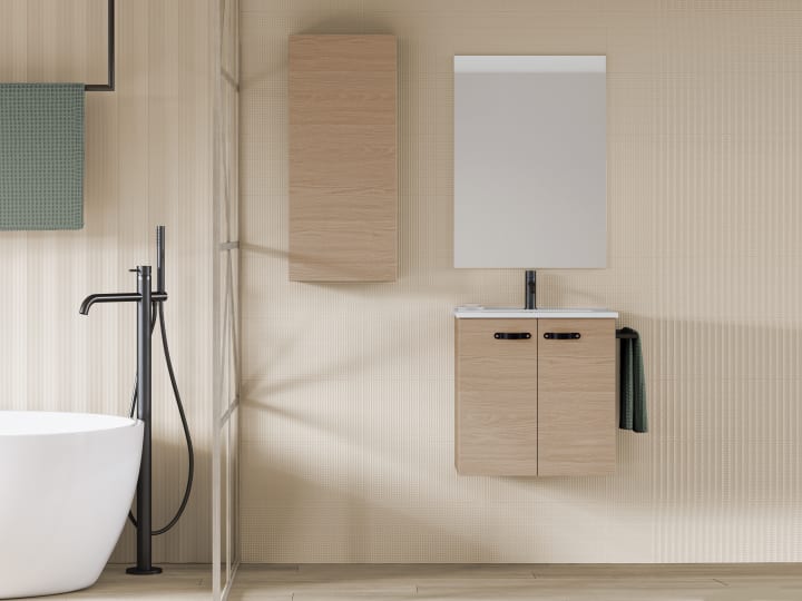 Conjunto completo mueble de baño fondo reducido 35 cm Aneko Amizuva principal 1