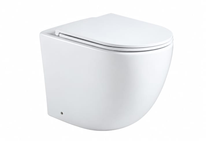 Pack inodoro + cisterna empotrada + pulsador Roundy Bruntec detalle 1