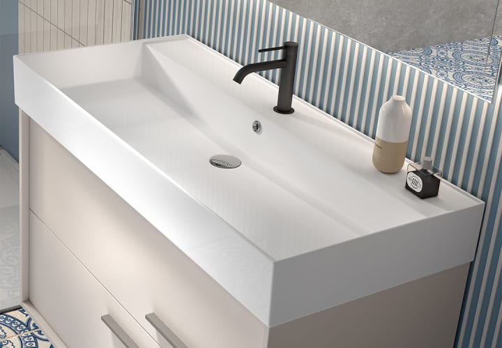 Lavabo encastrado 12 cm alto Lila Visobath ambiente 3