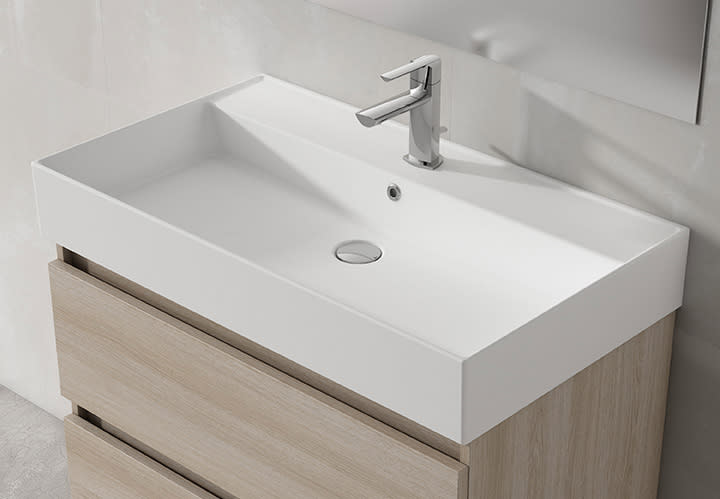 Lavabo encastrado 12 cm alto Lila Visobath ambiente 4