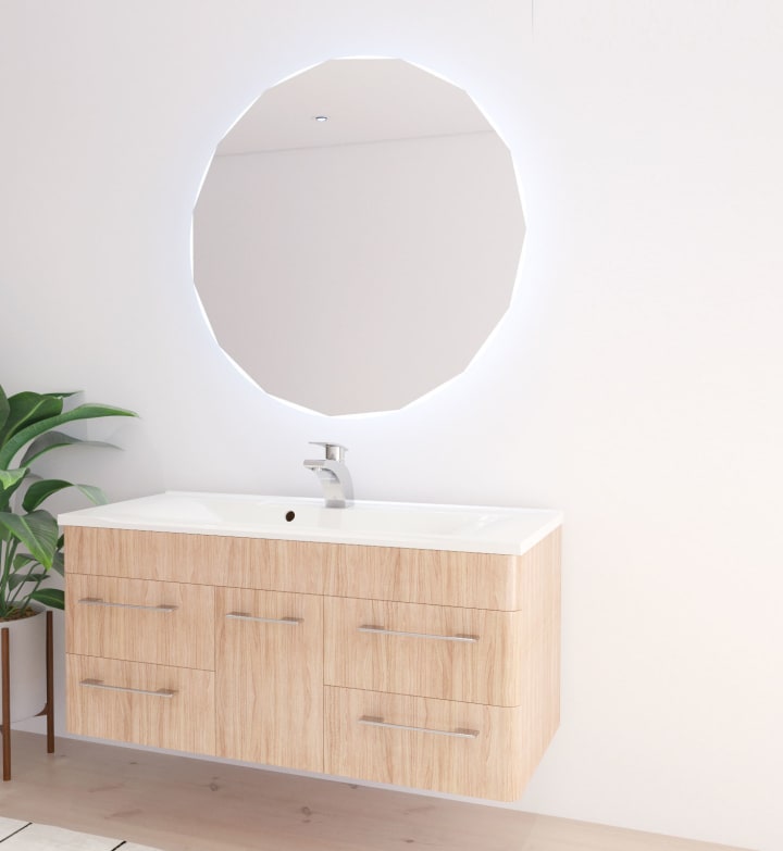 Espejo de baño con luz LED Circis Bruntec principal 1
