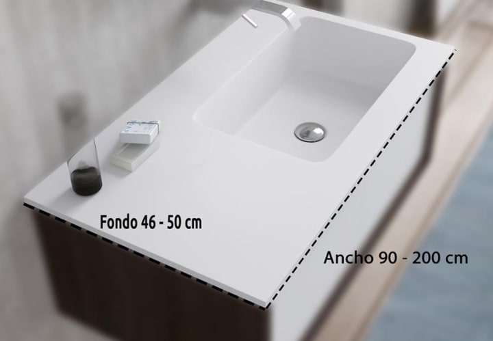 Lavabo encastrado Folk Bruntec croquis 2