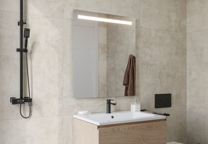 Espejo de baño con luz LED Tarim Bruntec principal 2