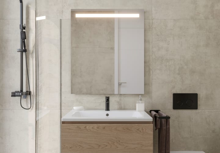 Espejo de baño con luz LED Tarim Bruntec principal 1