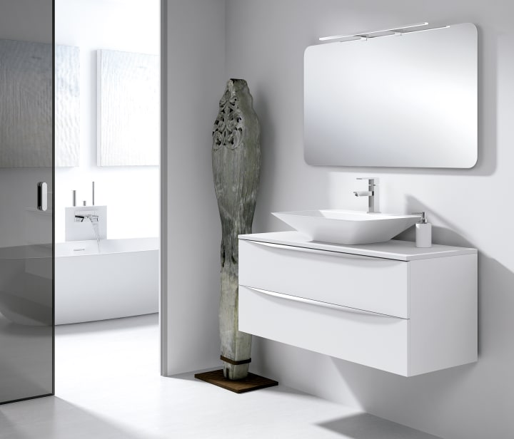 Mueble de baño con encimera de madera Landes Coycama principal 2