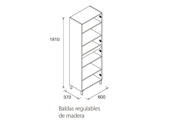 Columna de baño Infinity Salgar croquis 4