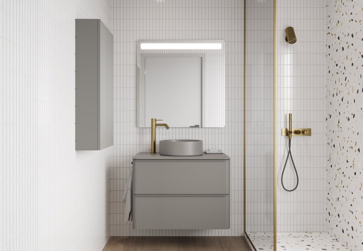 Mueble de baño con encimera arena de resina Dai Top Royo principal 1