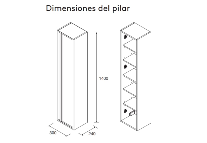 Columnas de baño Attila Salgar croquis 9