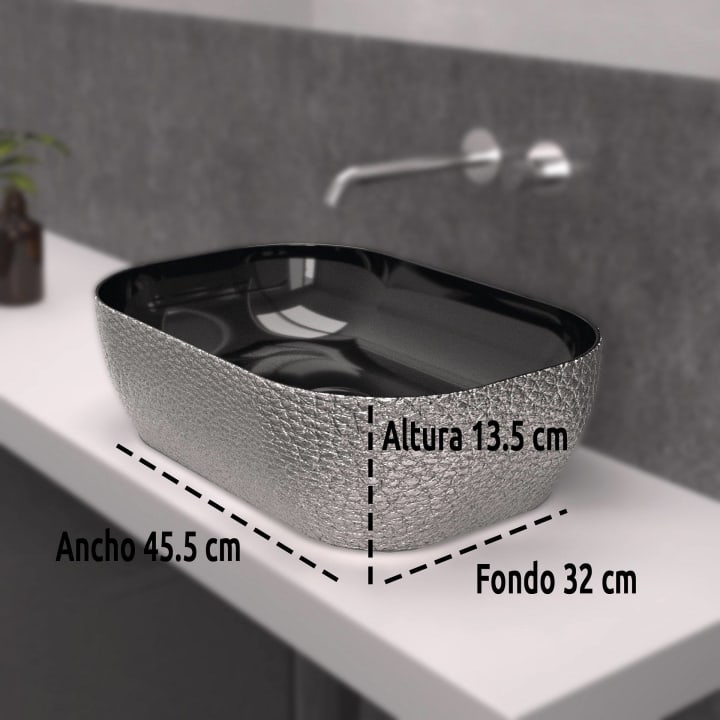 Lavabo sobre encimera Nalon Art and Bath detalle 1
