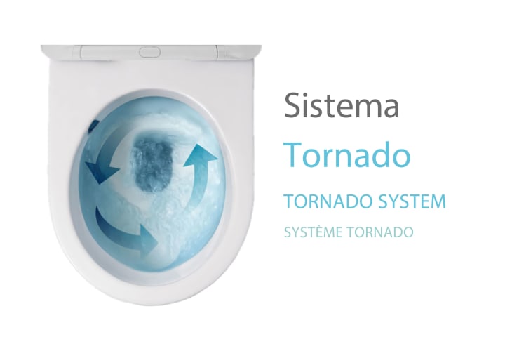 Inodoro compacto Roundy Bruntec detalle 5
