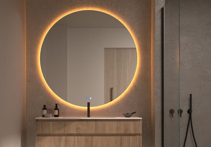 Espejo de baño con luz LED Sun Bruntec principal 2