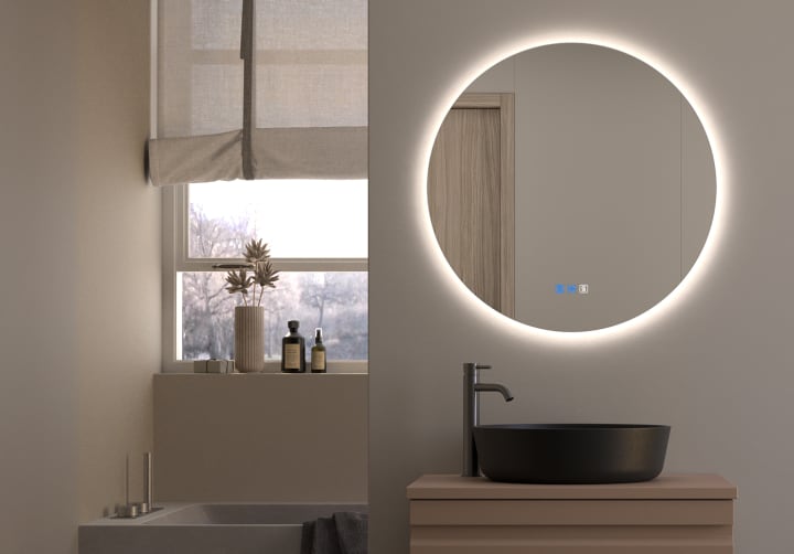 Espejo de baño con luz LED Sun Bruntec ambiente 10