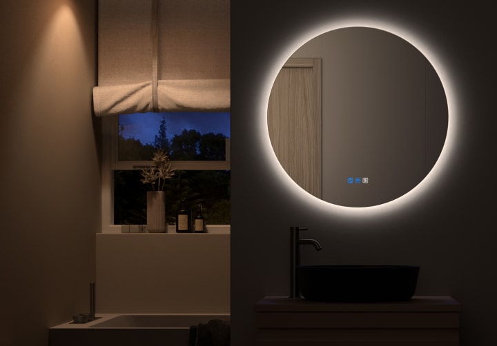Espejo de baño con luz LED Sun Bruntec ambiente 9