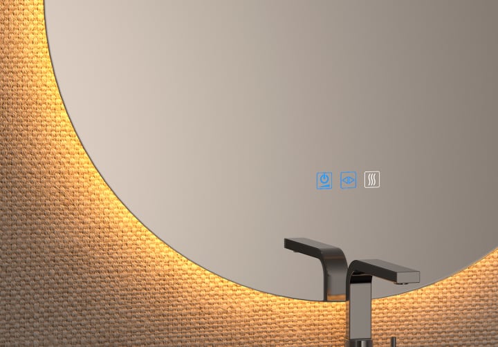 Espejo de baño con luz LED Sun Bruntec detalle 5