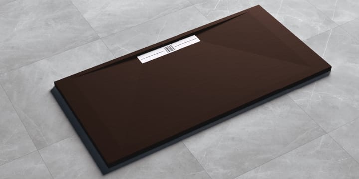 Plato de ducha de resina Design Tiden Bruntec ambiente 3