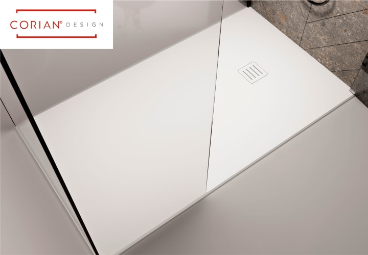 Plato de ducha Solid Surface Corian DuPont Antares Hidronatur ambiente 1