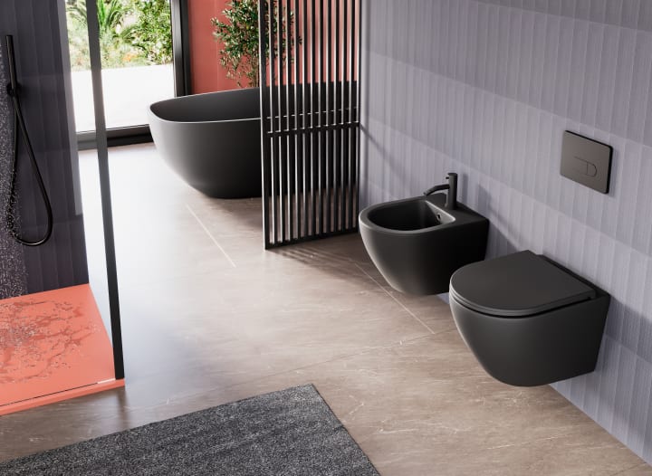 Pack inodoro suspendido + cisterna empotrada Lisboa Bruntec ambiente 5